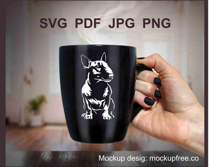 Bull terrier svg