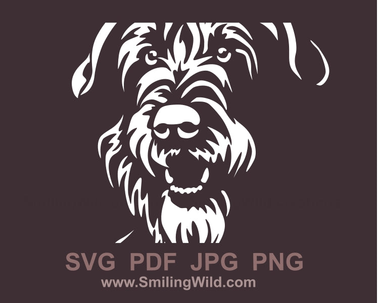 Irish wolfhound svg white cuttable file