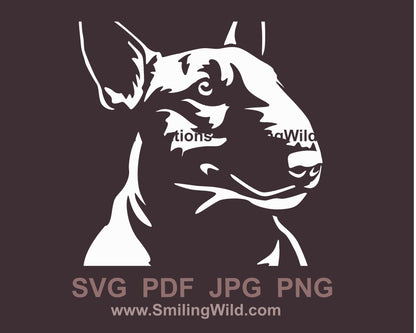 Bull terrier svg