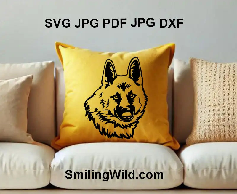 Realistic Hällefors Elkhound PNG SVG DXF clipart for dog-themed crafts