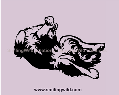 rolling dog graphic image