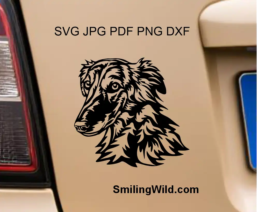 Silken Windsprite png and svg cutting clipart file presented as a vinyl car decal
