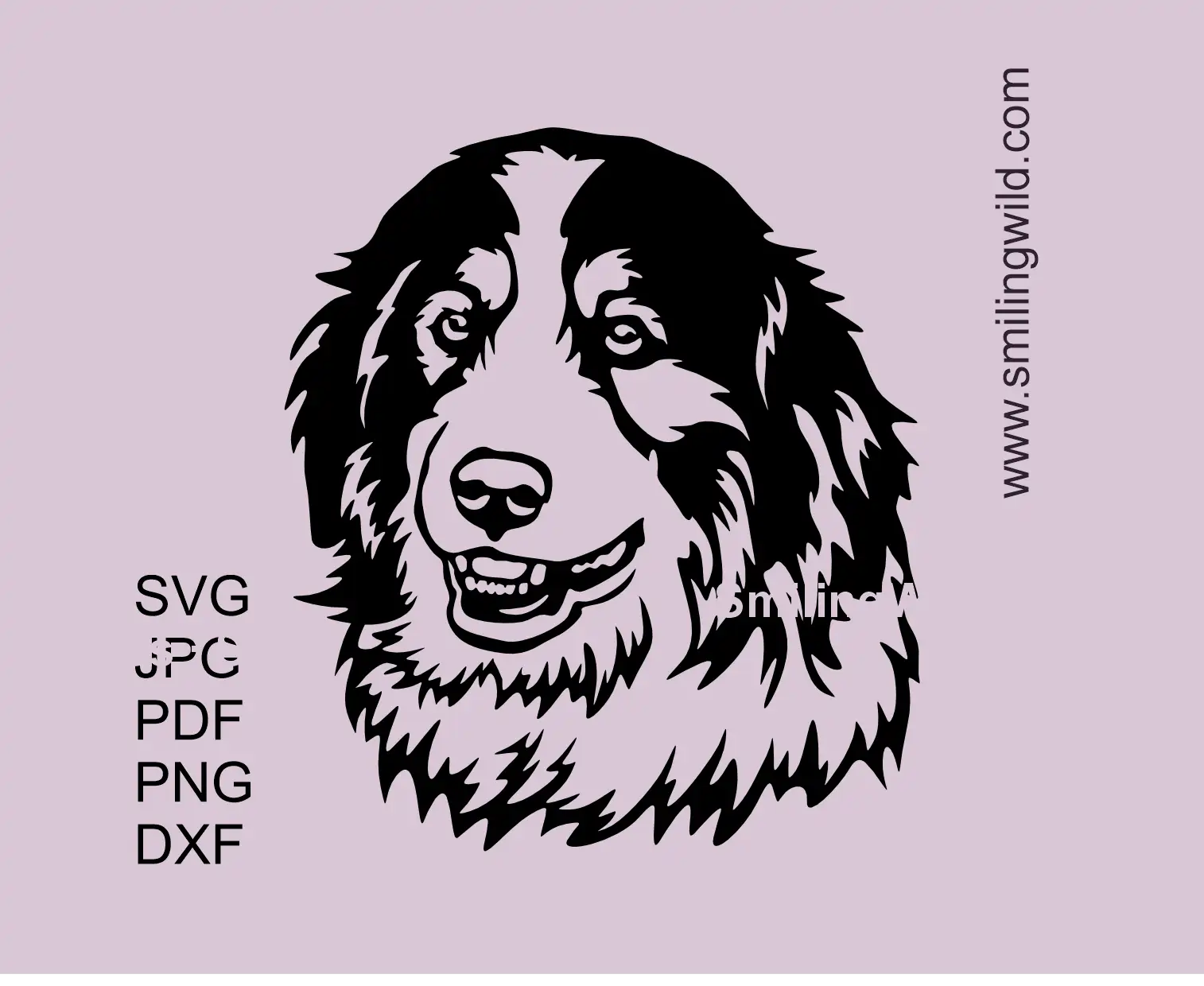 tornjak SVG head clipart design showcasing a Bosnian-Herzegovinian sheepdog 