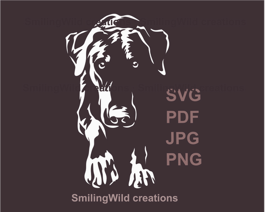 walking doberman pinscher white clip art design